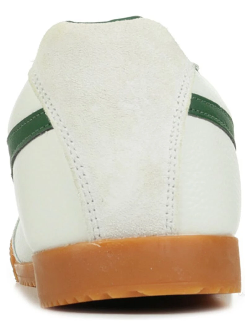 Baskets Gola Harrier Leather   Blanc Vert