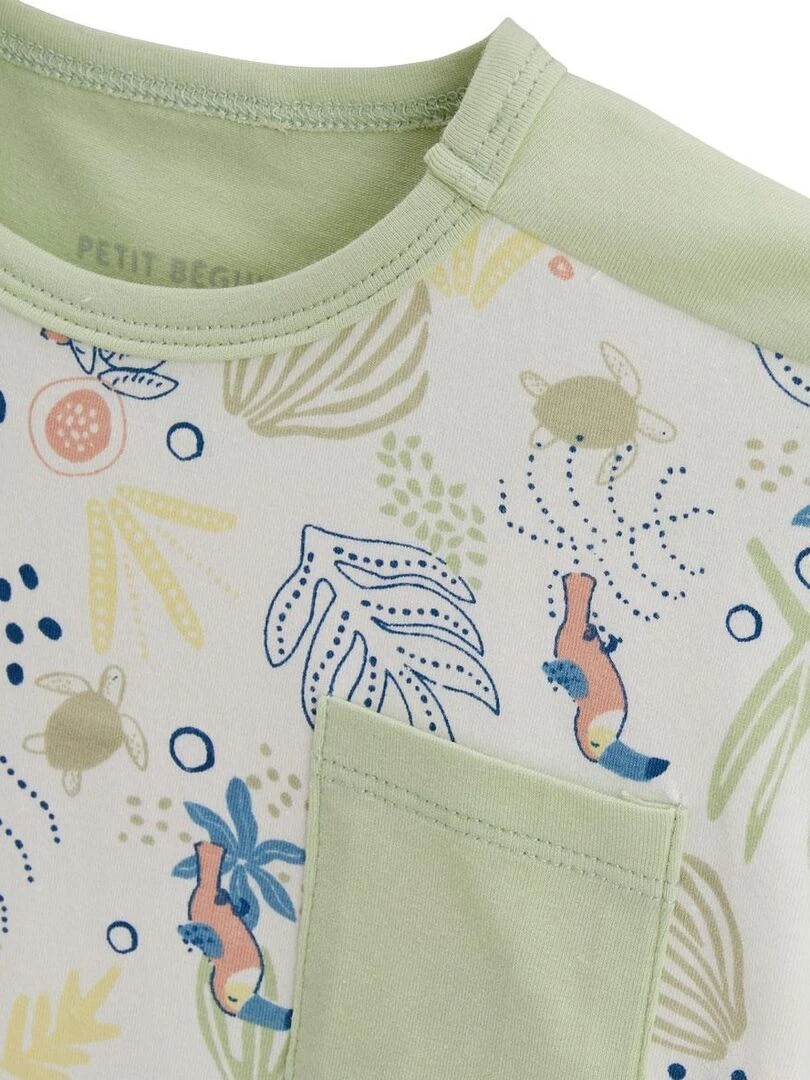 T shirt bébé Moka   Vert