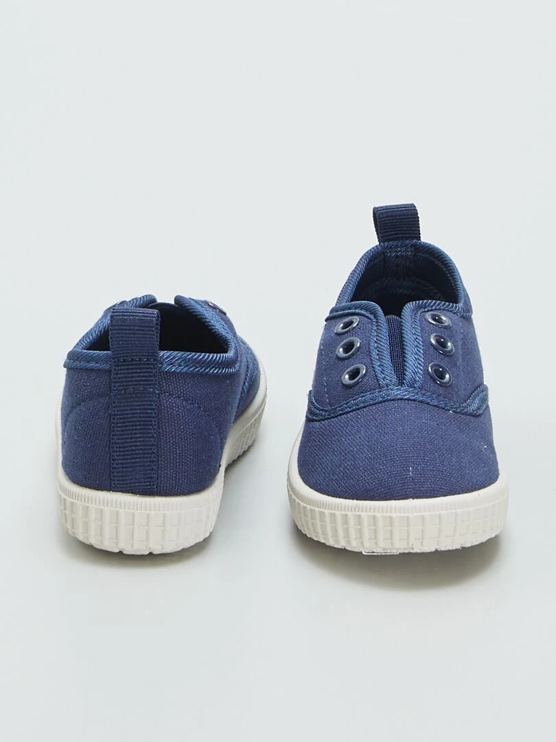Baskets en toile   Bleu