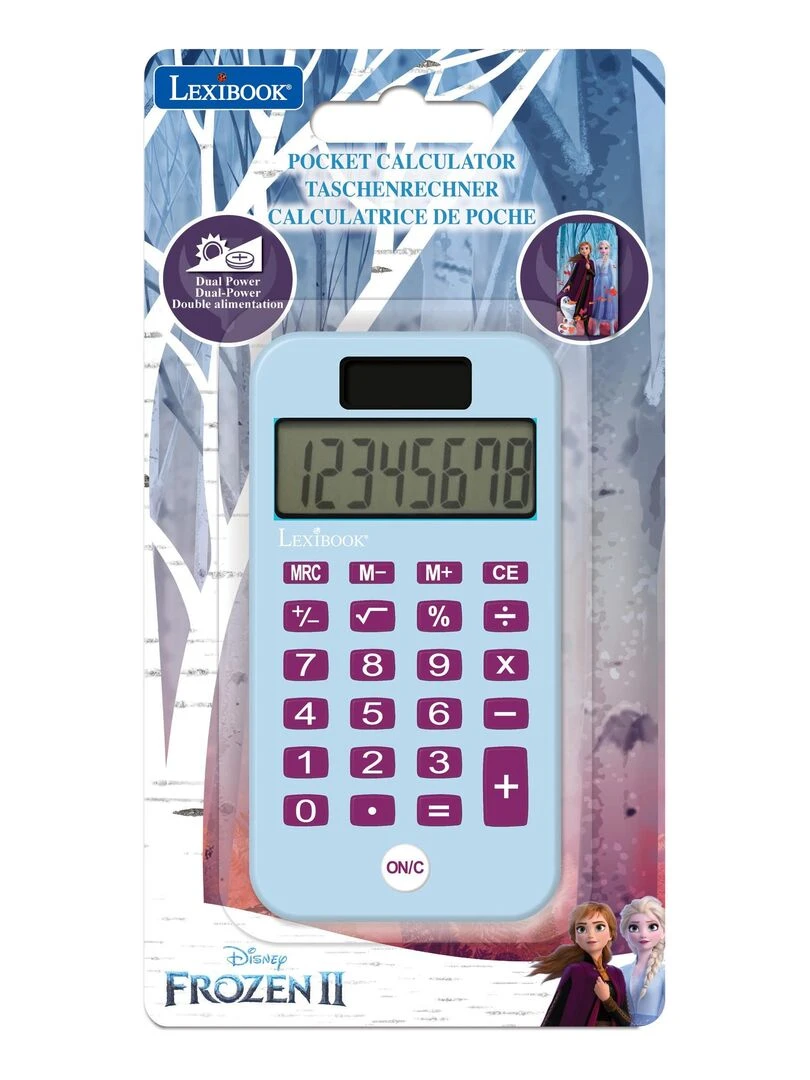 Calculatrice The Poche Avec Couvercle De Protection La Reine Des Neiges   N/A