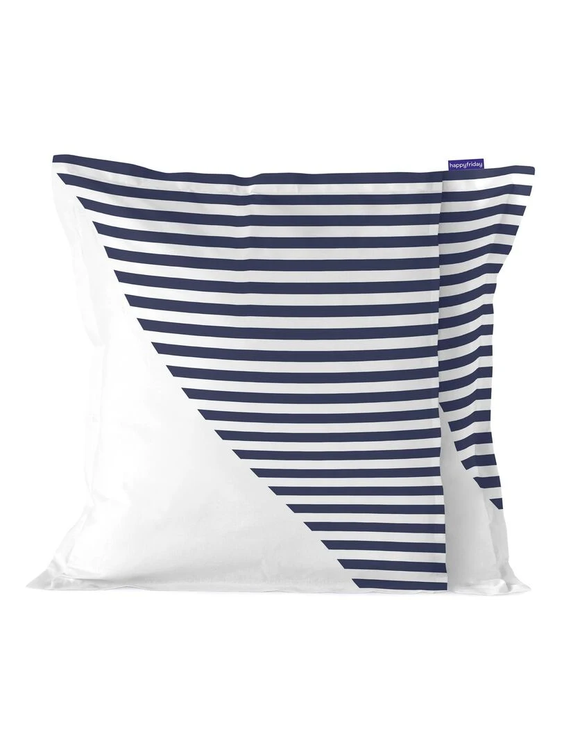 Housse de coussin Geo dot "Happyfriday" Blanc