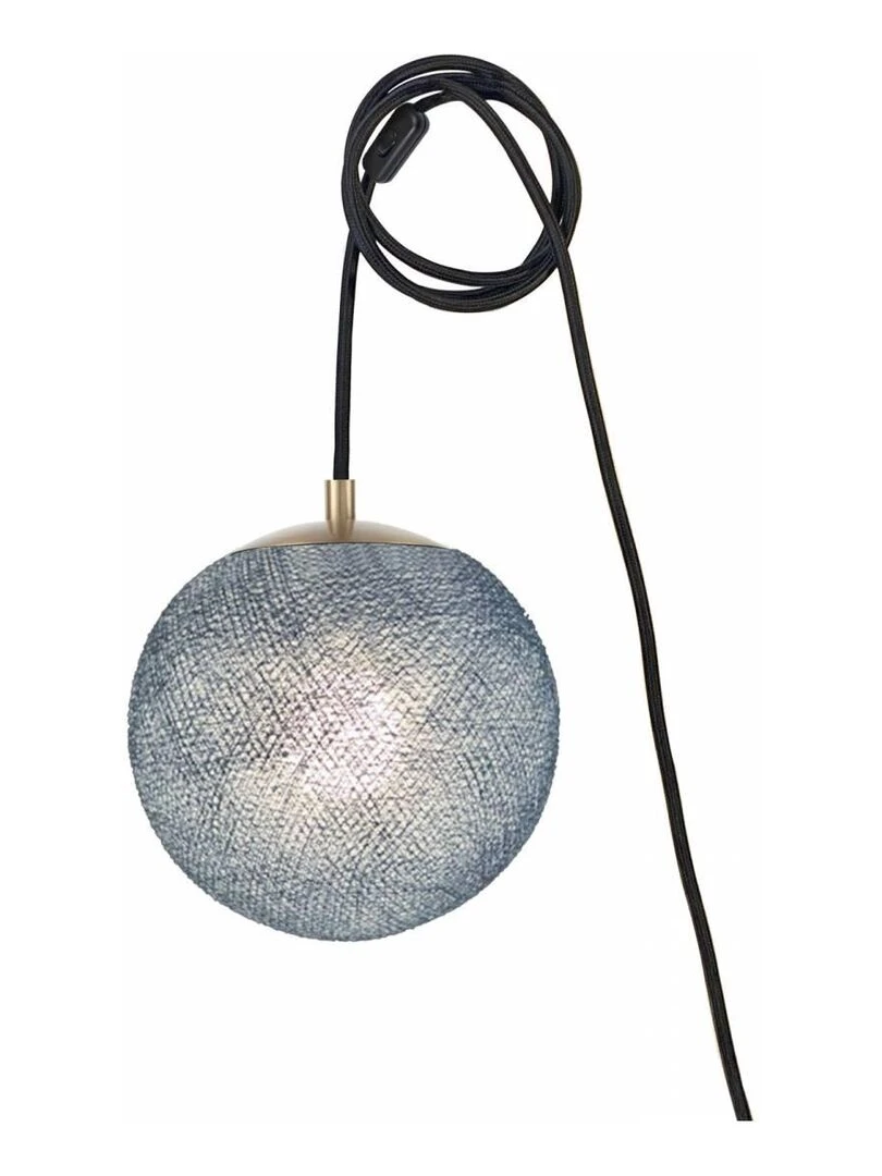 Suspension Nomade Apapa Laiton   Bleu céladon