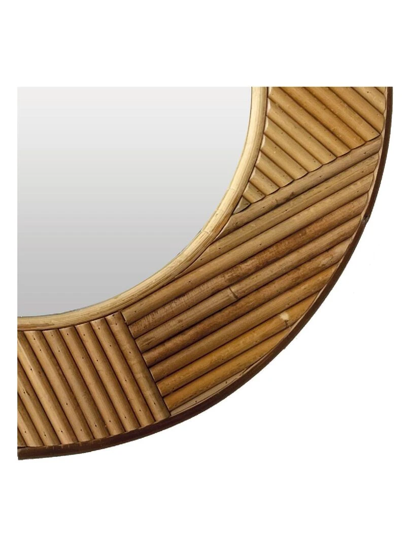 Miroir en rotin Kangourou Beige