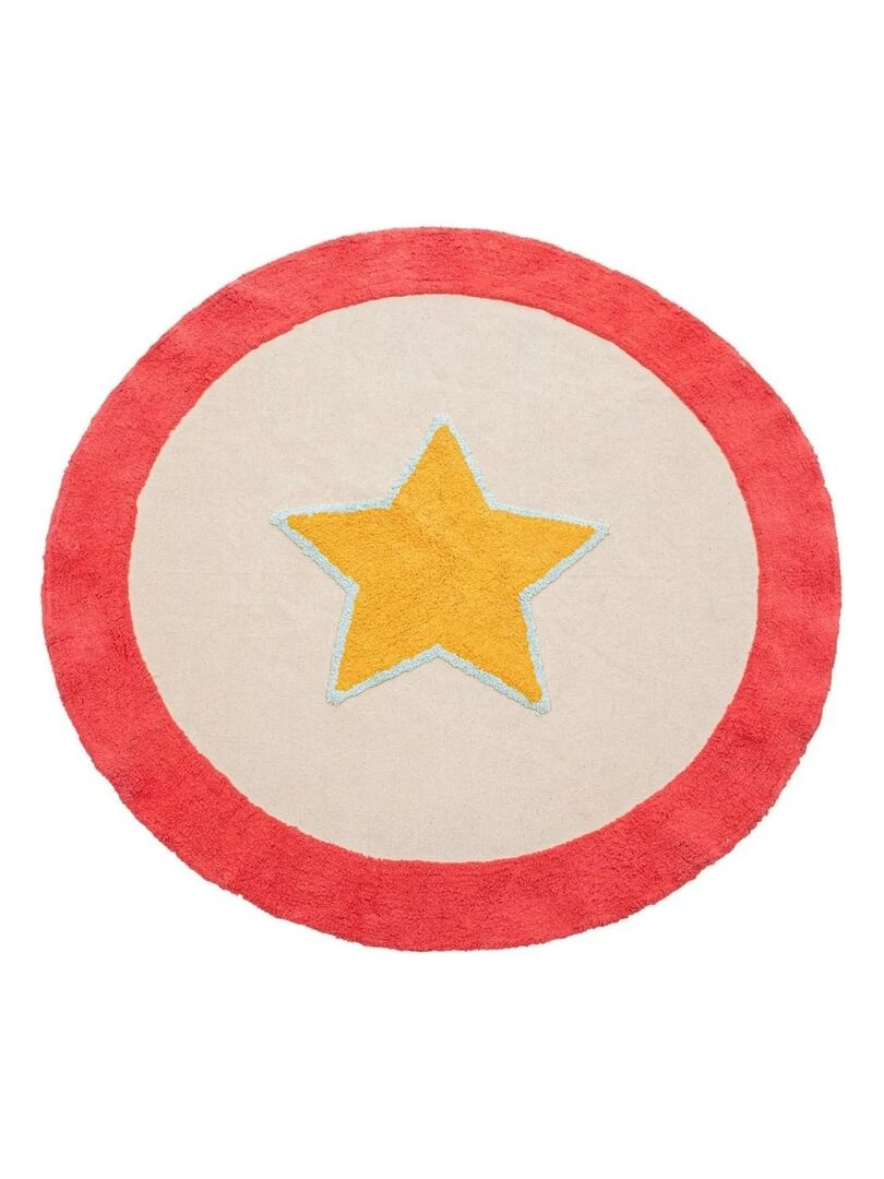 Tapis rond Circus coton D120 Rouge