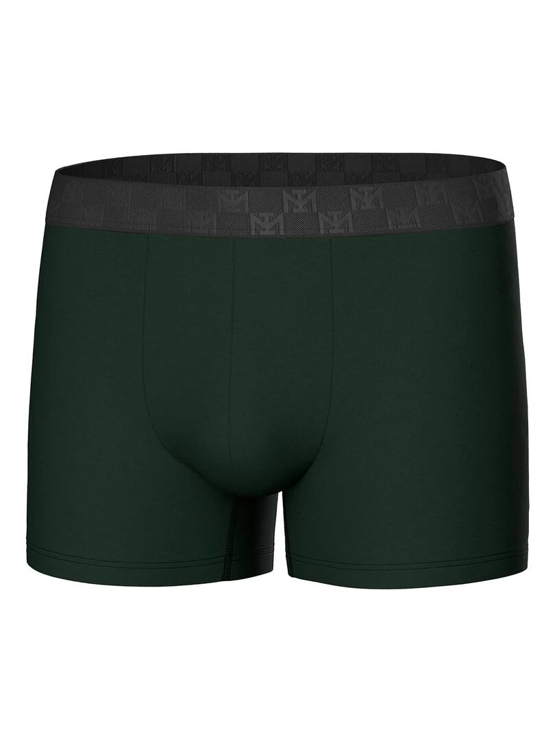 Pack de 3 boxers en coton bio Marron
