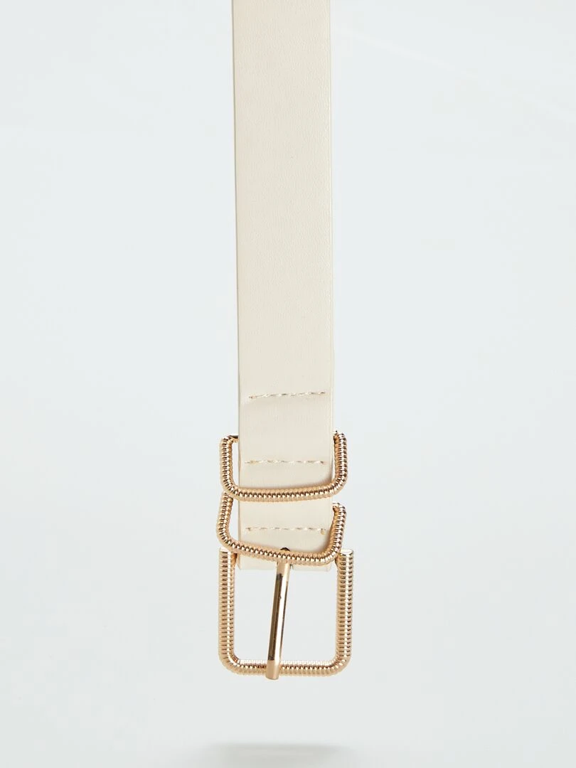 Ceinture basique lisse   beige