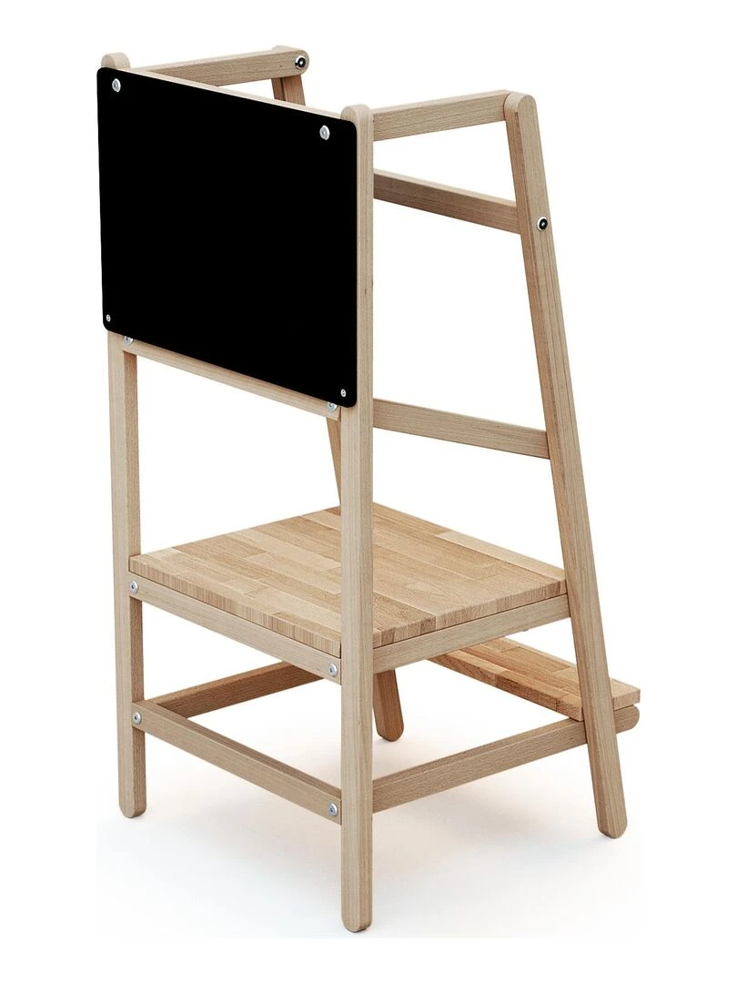 WEBABY Tour d'observation/apprentissage enfant en bois Marron clair