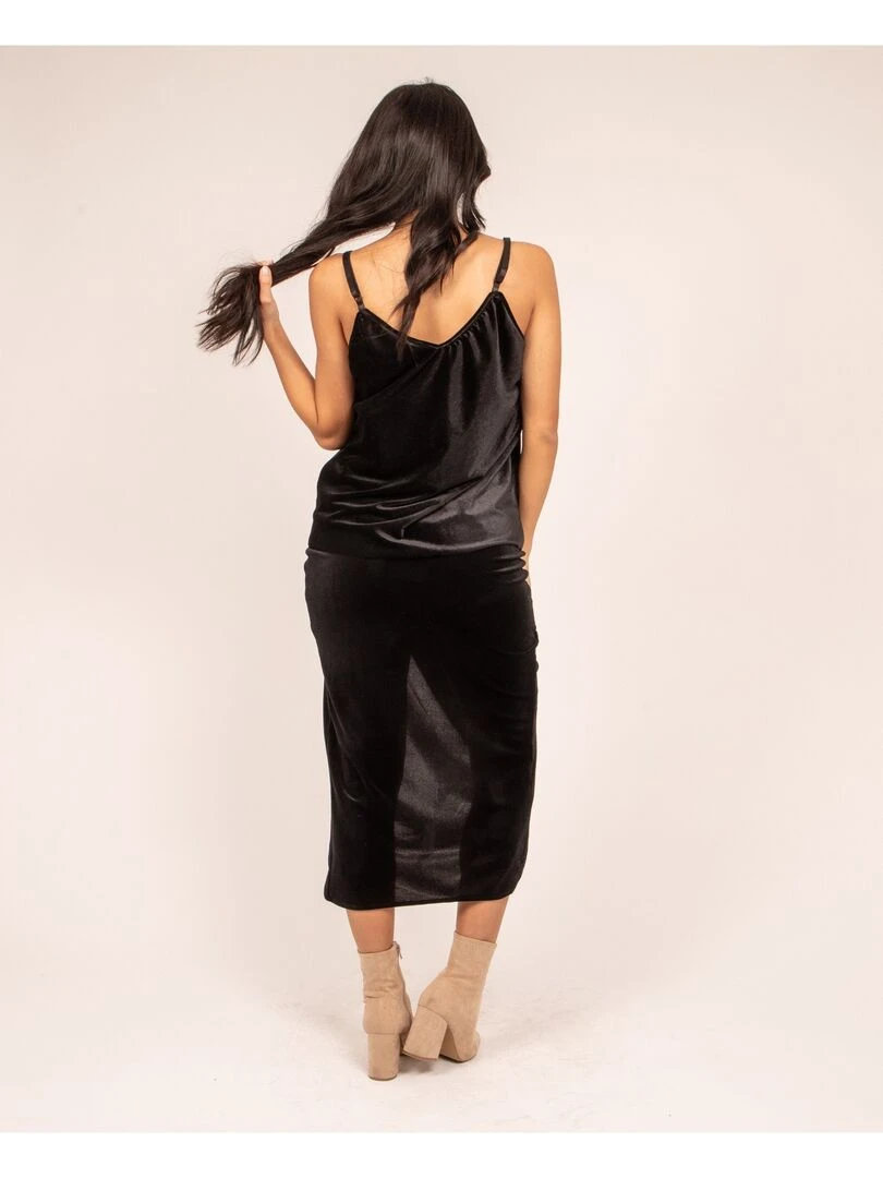 Caraco velours et dentelle FIA   Noir