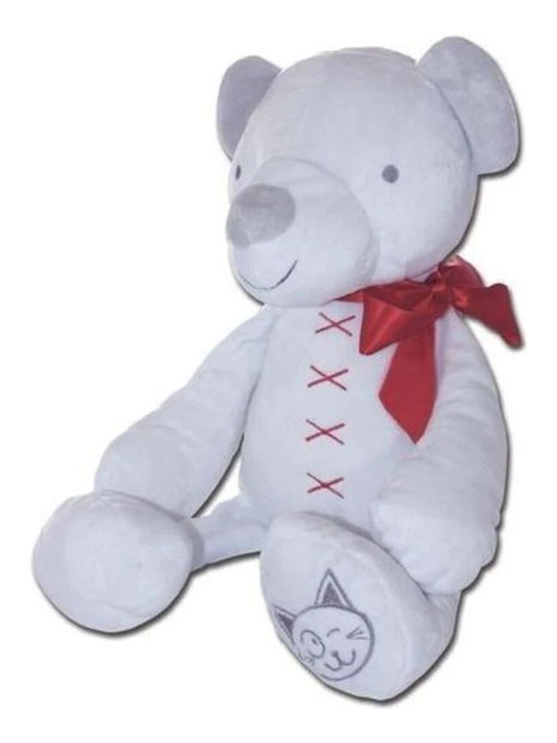 doudou Chatounets Ours Blanc 40cms Reves Pantin Blanc