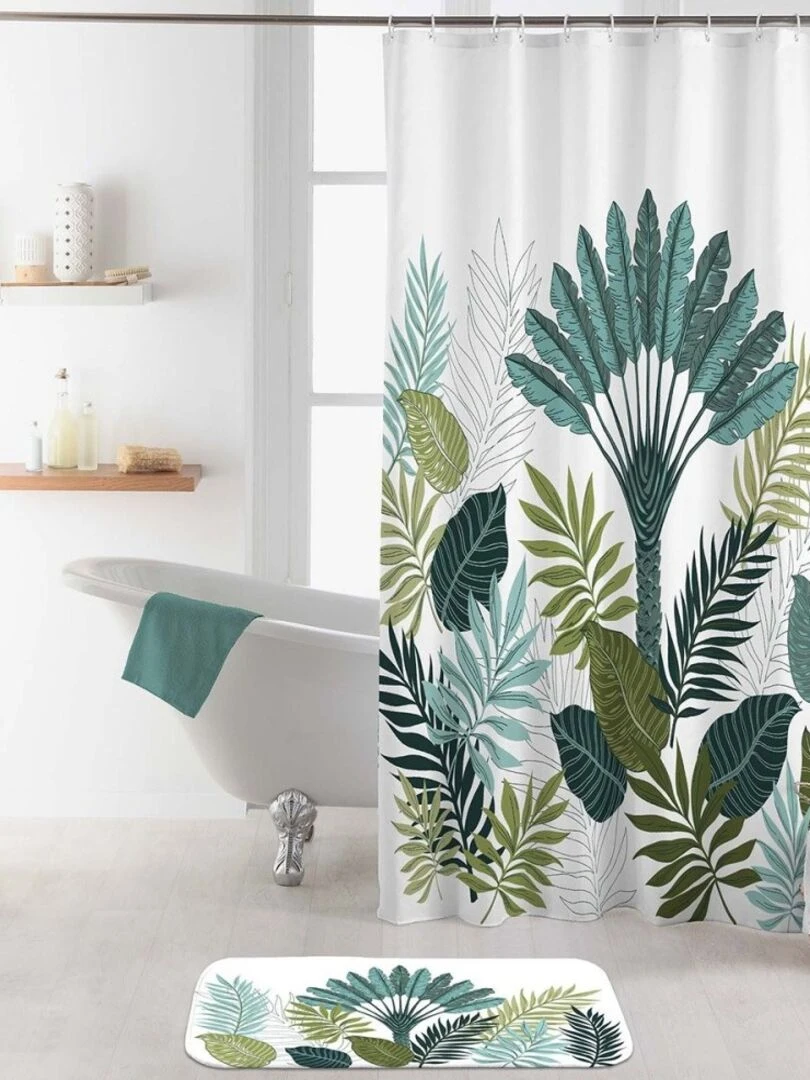 Rideau de douche 180x200 Panazio Vert