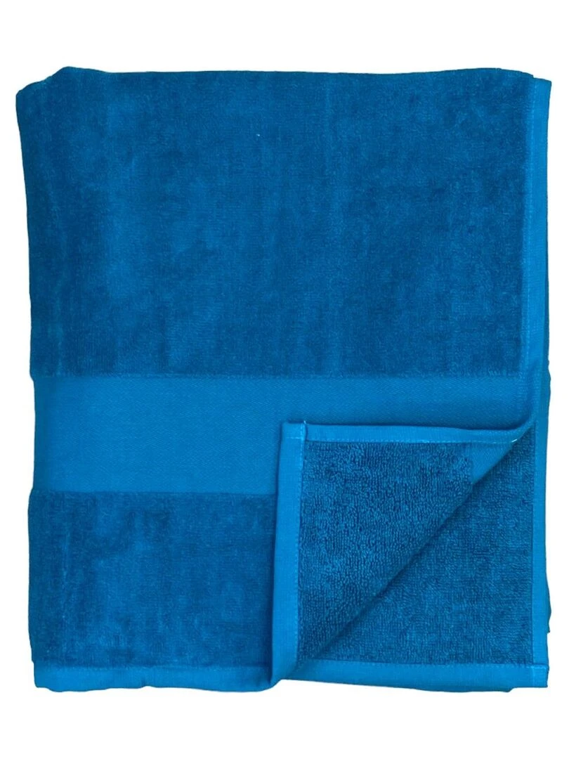 Serviette de bain éponge velours Classy Lake 90x180 500g/m²   Bleu canard