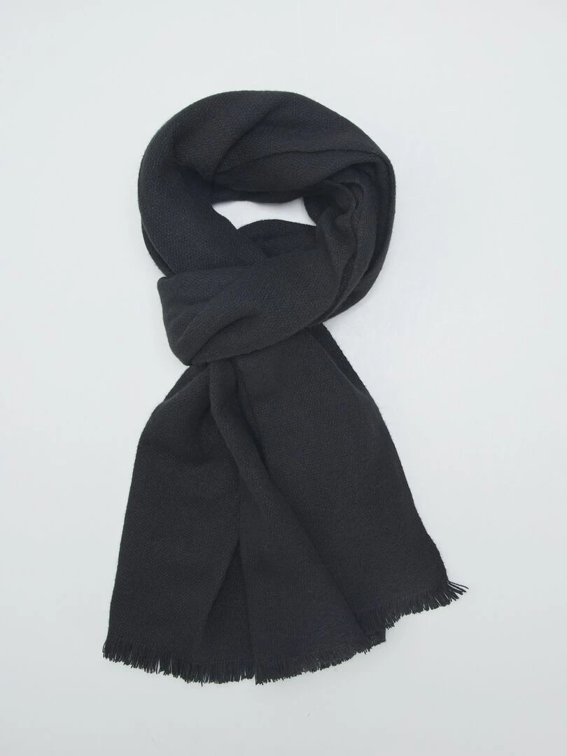 Grande écharpe toucher doux Noir