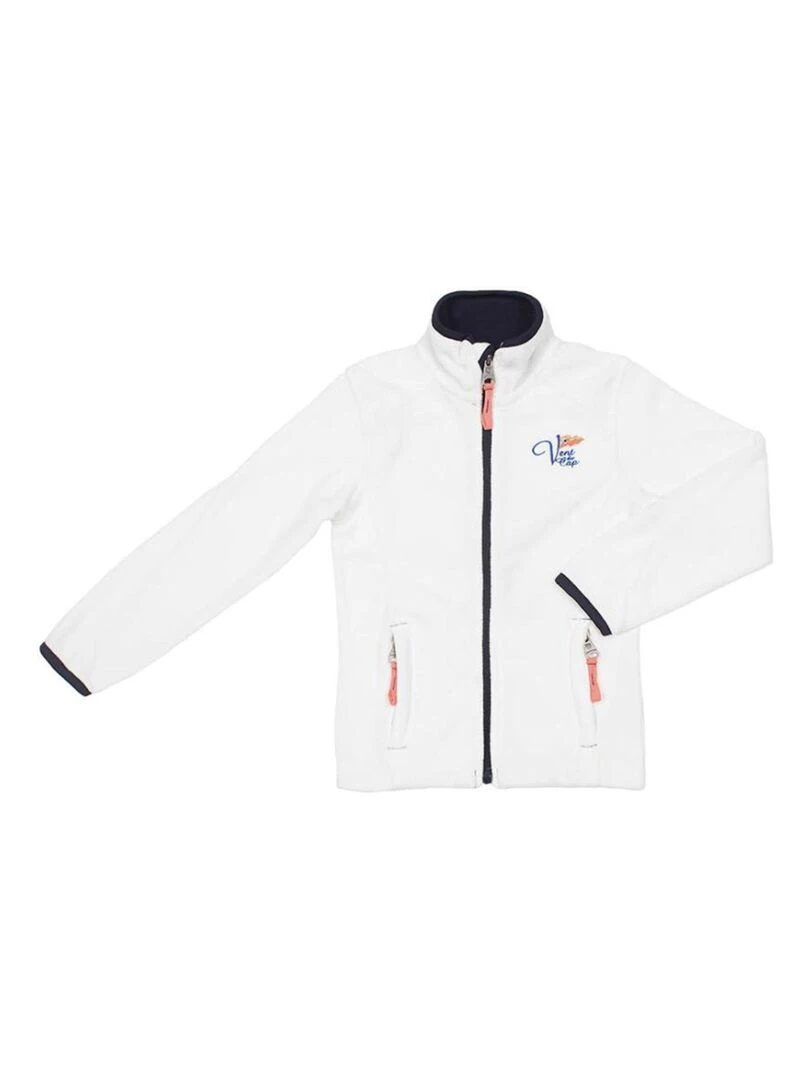 Blouson polaire fille GALICEA VENT DU CAP Ecru