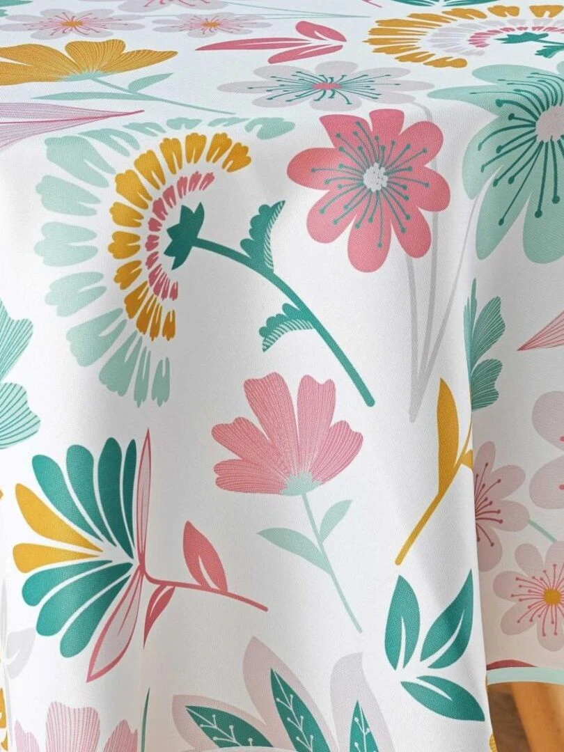 Nappe ronde D180 Indiana   Blanc