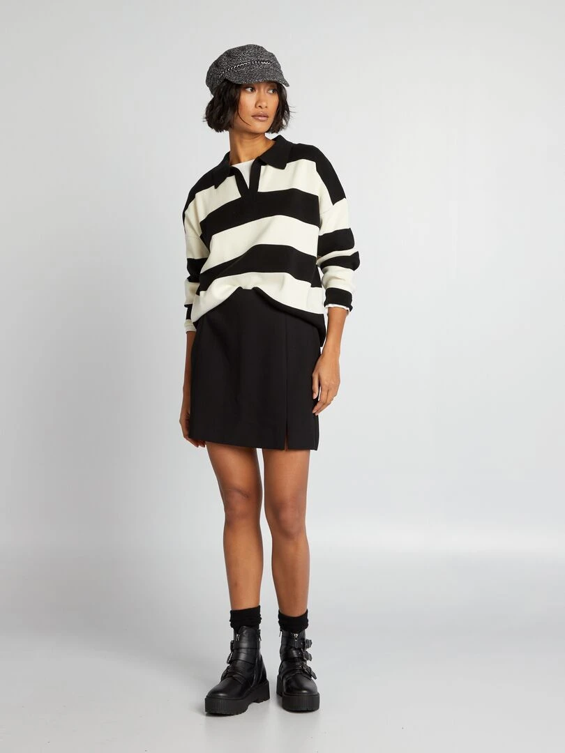 Pull en tricot Noir