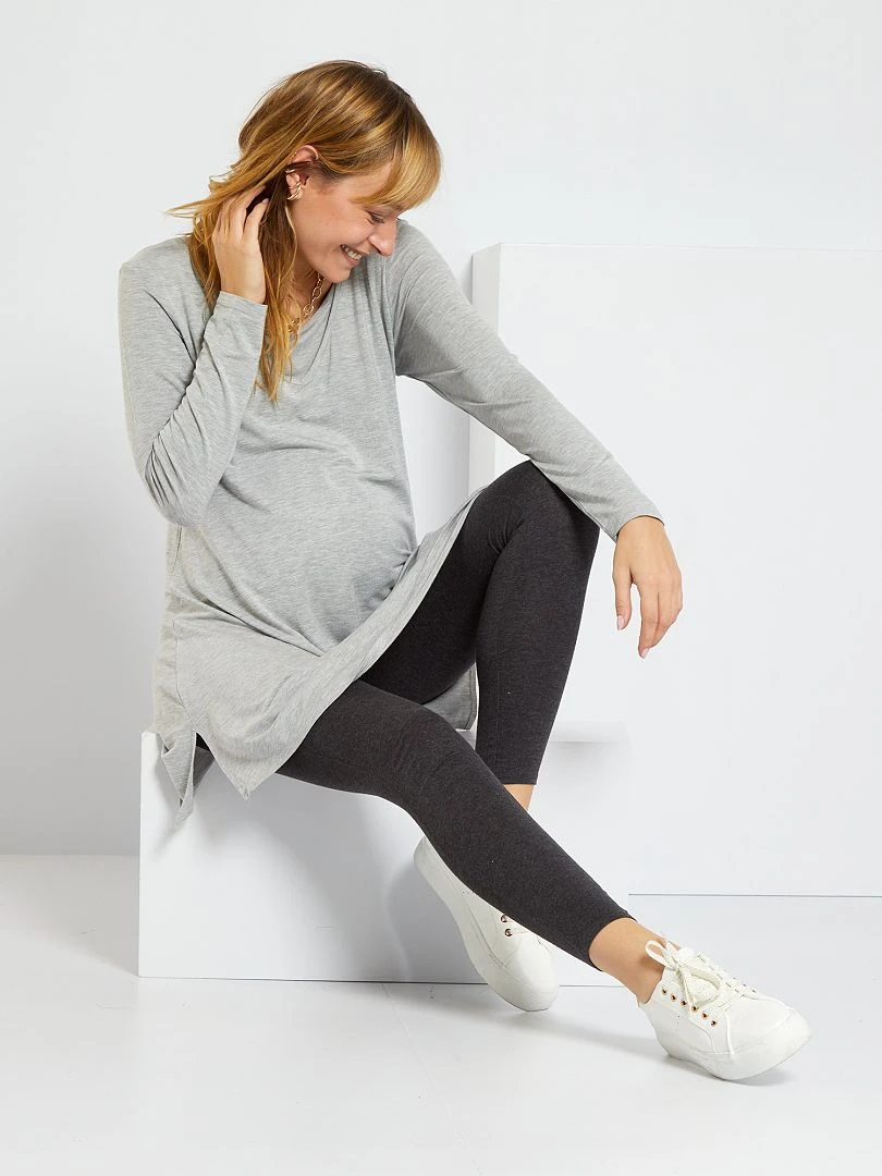 Legging grossesse maille extensible Noir