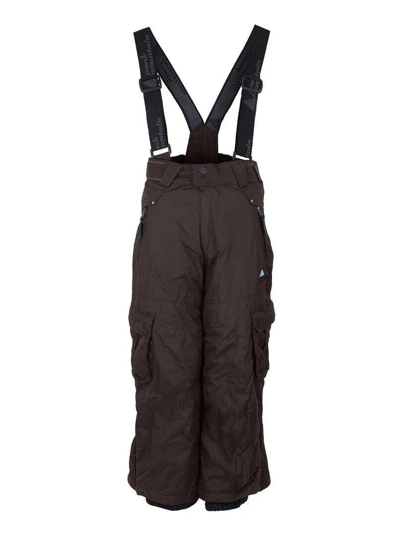 Pantalon de ski garçon ELTARO PEAK MOUNTAIN Marron