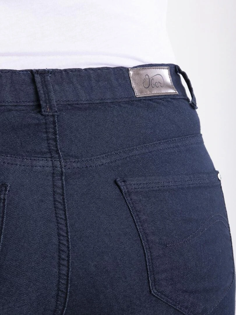 Bermuda avec ceinture élastiquée 'OBER'   Bleu marine