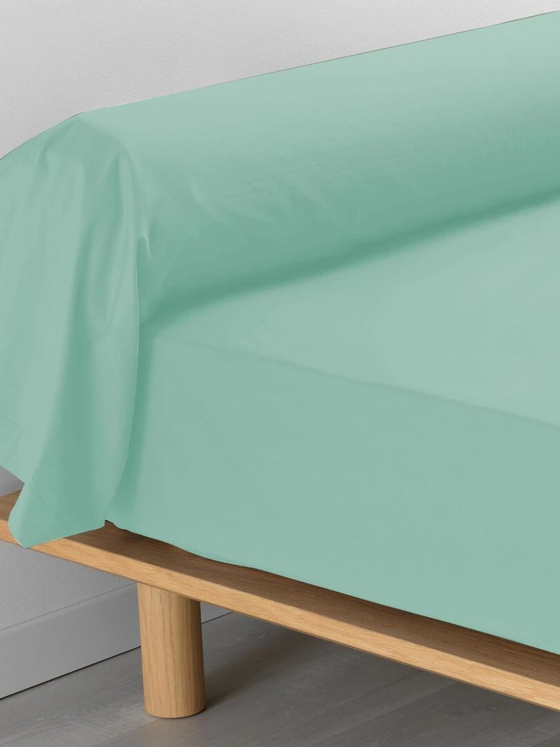 Taie Traversin Coton Percale Percalines Vert tilleul