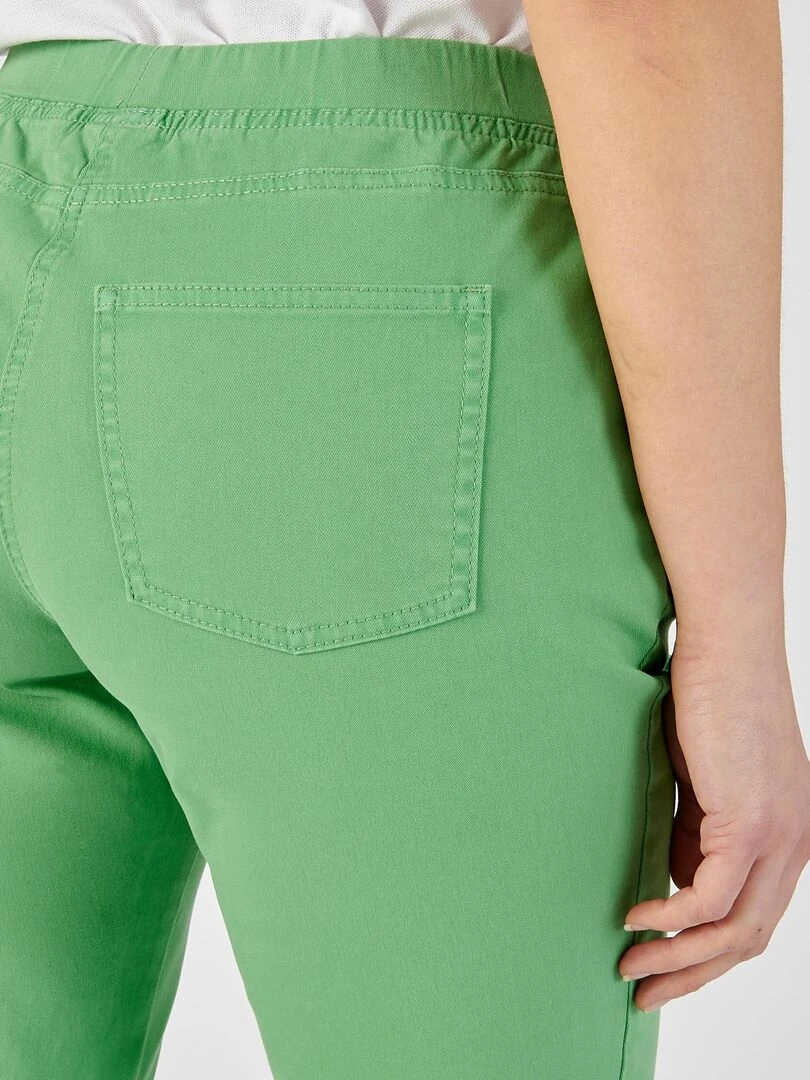 Pantacourt gabardine extensible   Damart   Vert