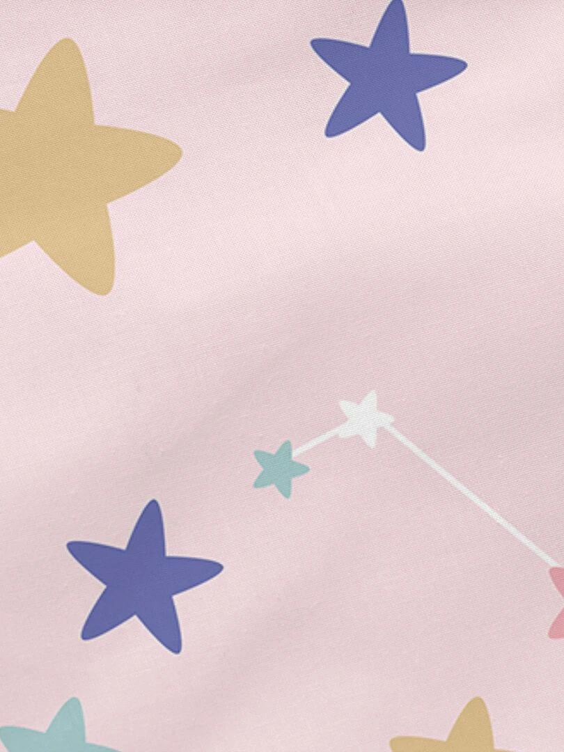 Taie d'oreiller Sky stars "Happyfriday" Multicolore