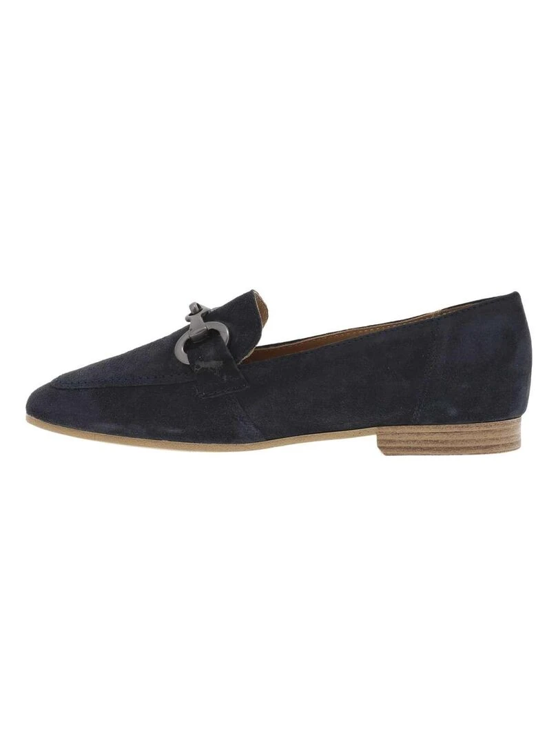 TAMARIS   Mocassins cuir de vachette   Bleu marine