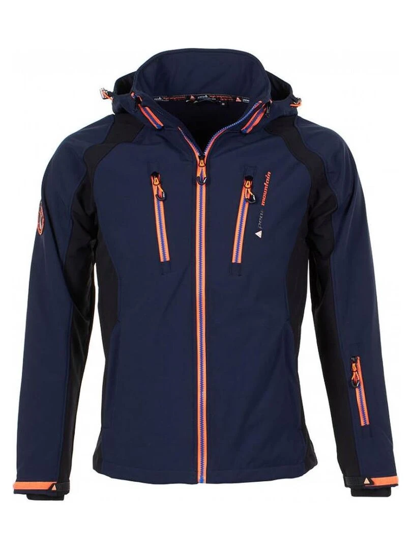 Blouson softshell homme CABILO PEAK MOUNTAIN Bleu marine