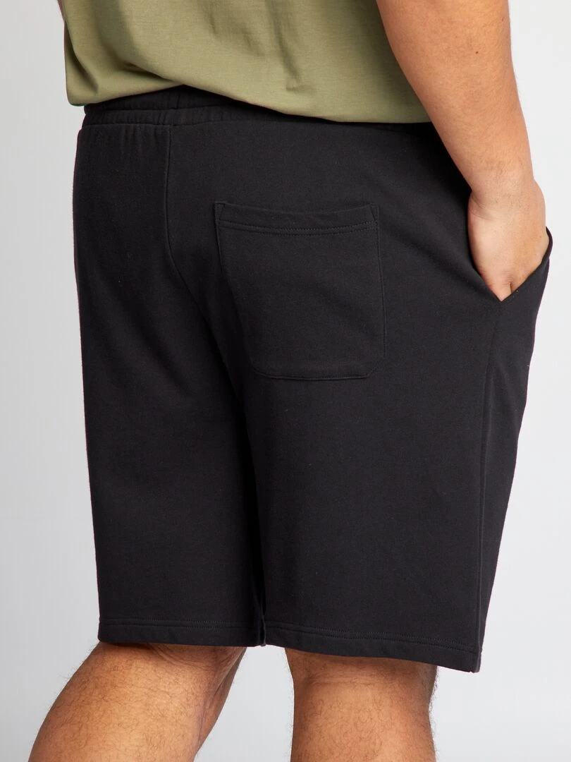Short en molleton   noir