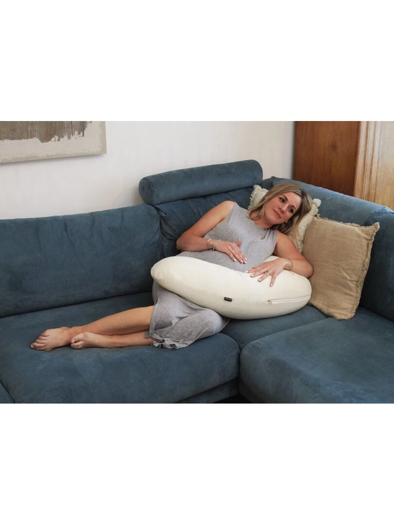 Candide   Coussin de maternité et d'allaitement Multirelax Coton   Ecru