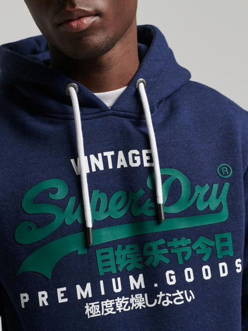 Sweat Capuche SuperDry VL NS Hood   Bleu