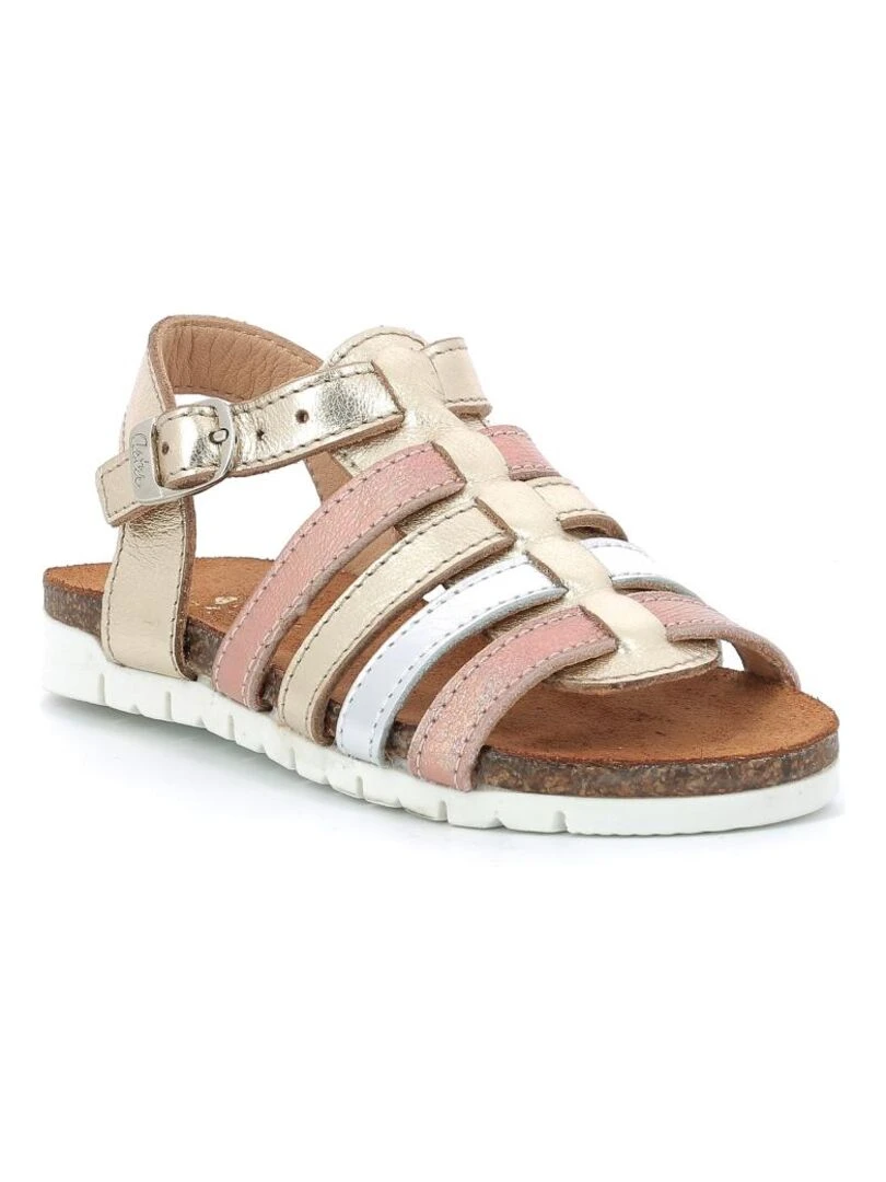 Sandales Cuir Banwa Doré/or
