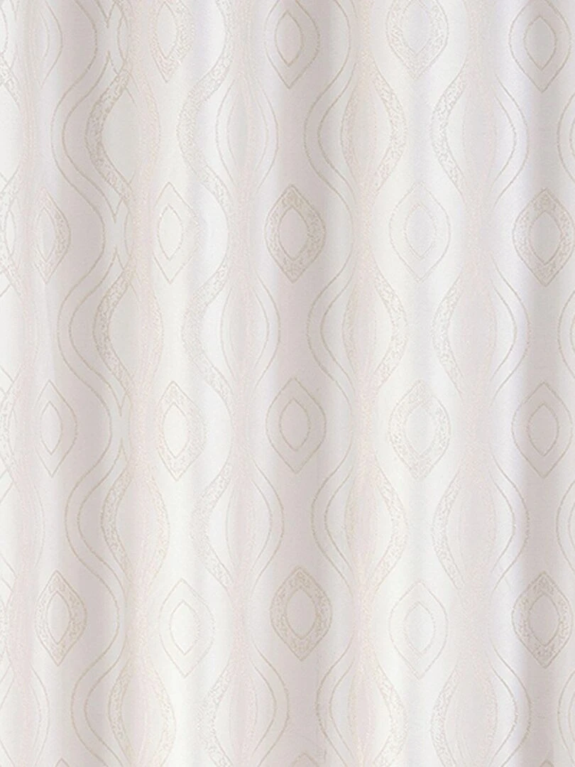 Paire de rideaux obscurcissant à motifs   Ecru