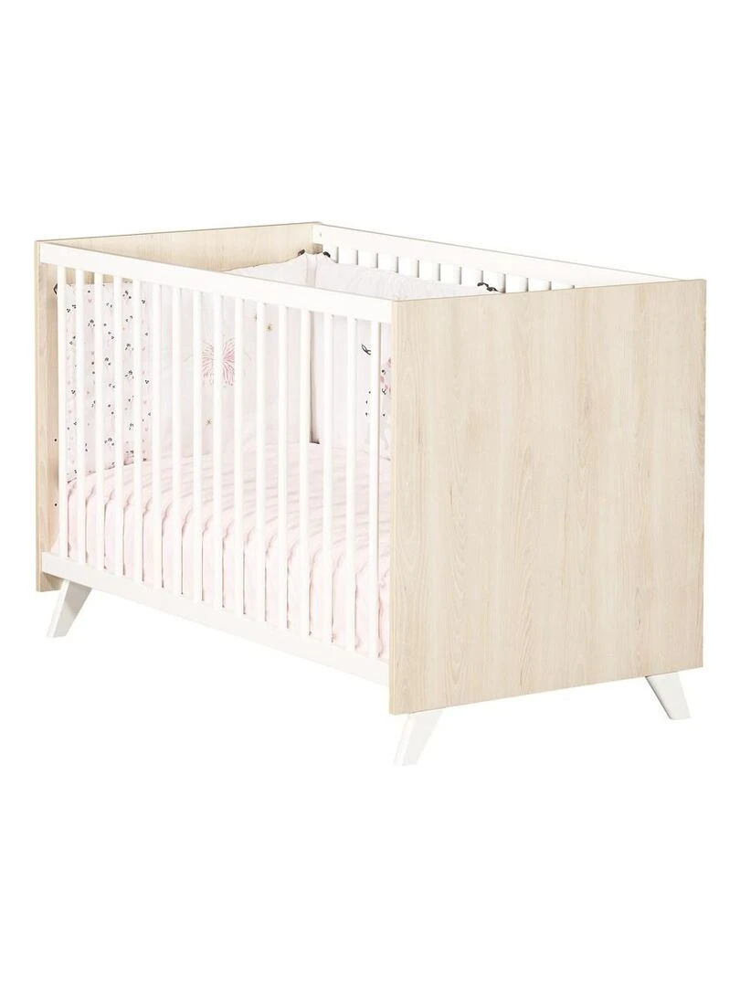 Lit bébé SCANDI BABYPRICE Blanc Beige