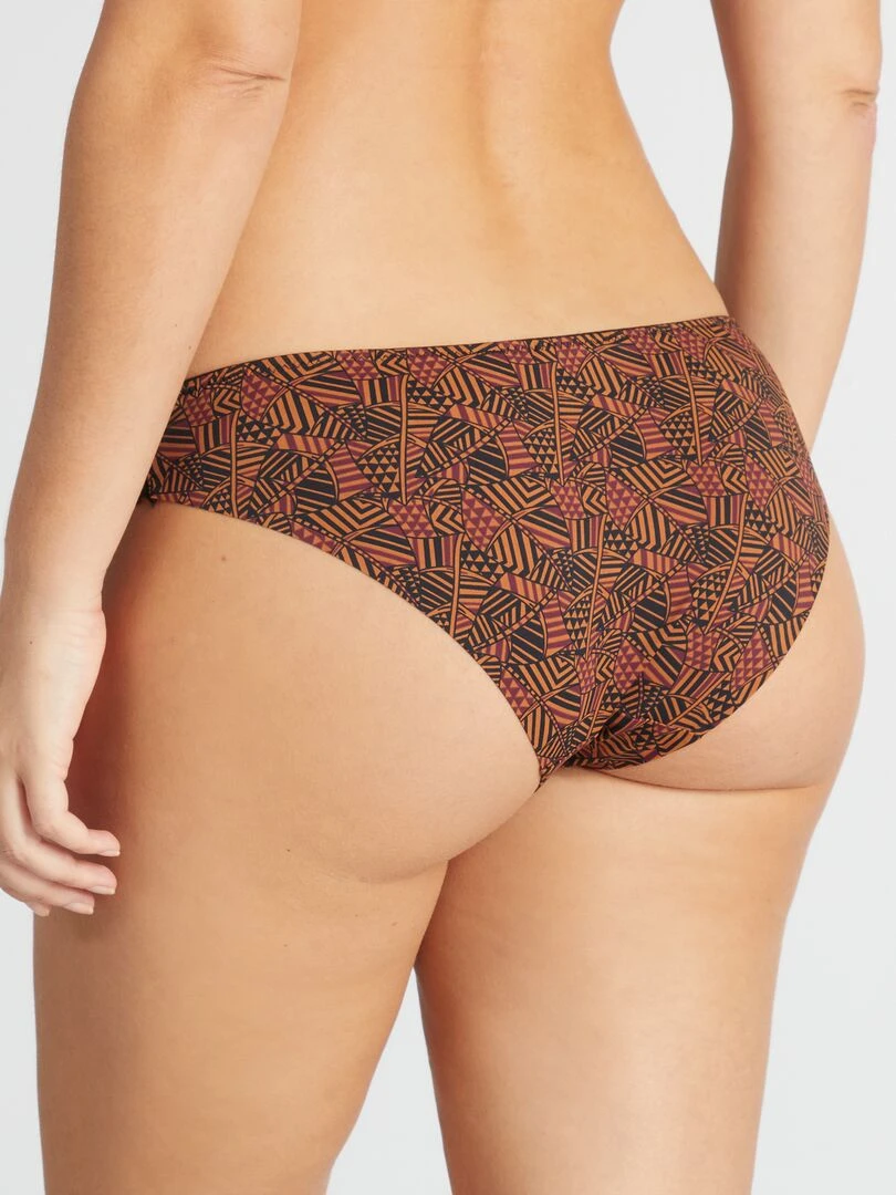 Culotte en microfibre et dentelle 'Envie de Lingerie' Marron