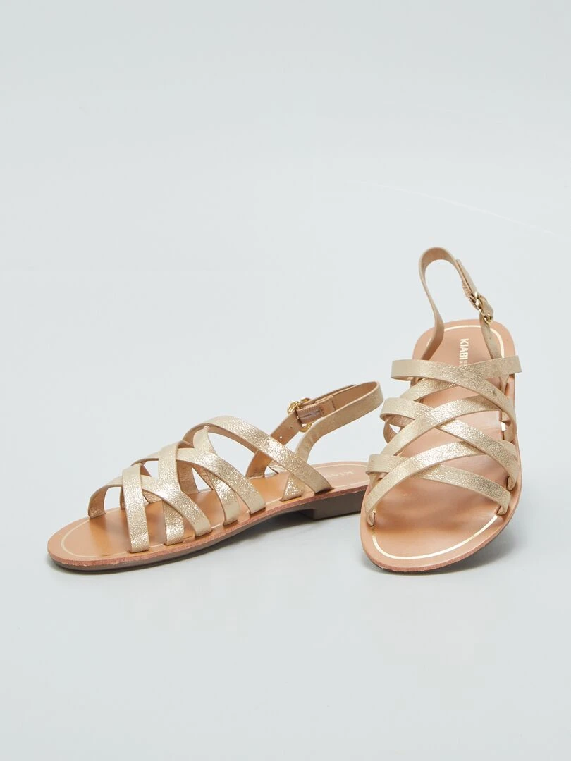 Sandales à brides   JAUNE