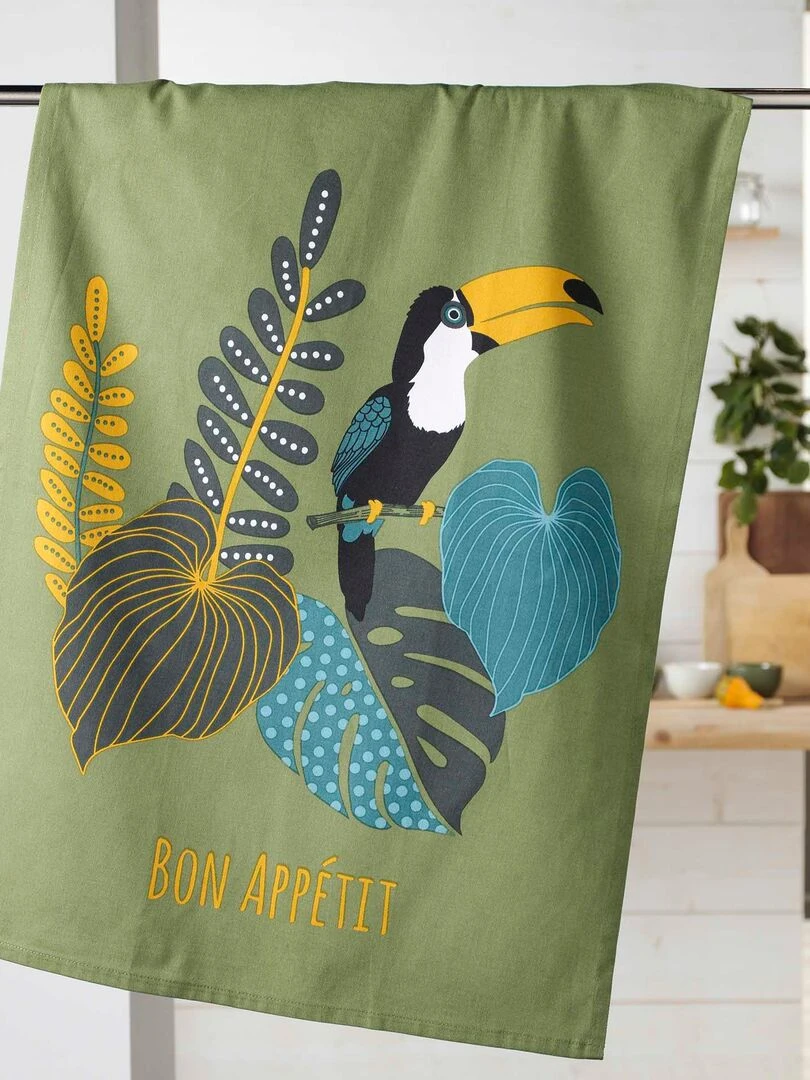 Torchon Toucan Vert