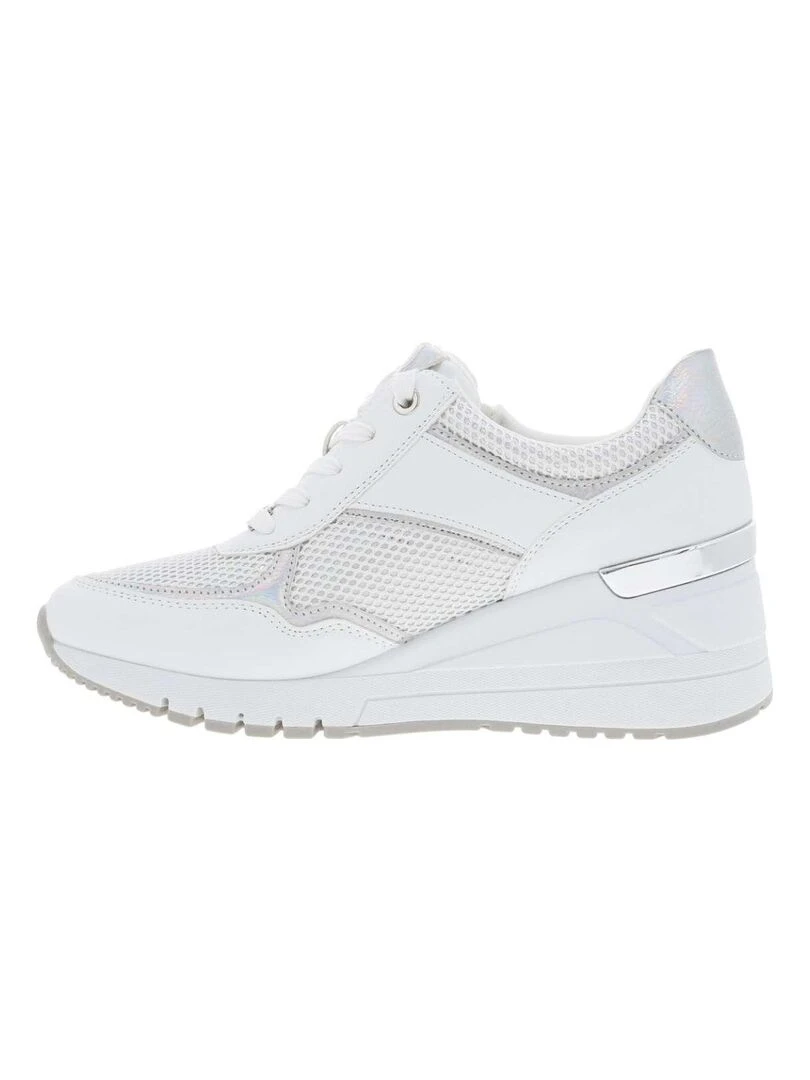 MARCO TOZZI   Baskets basses talon compensé haut   Blanc