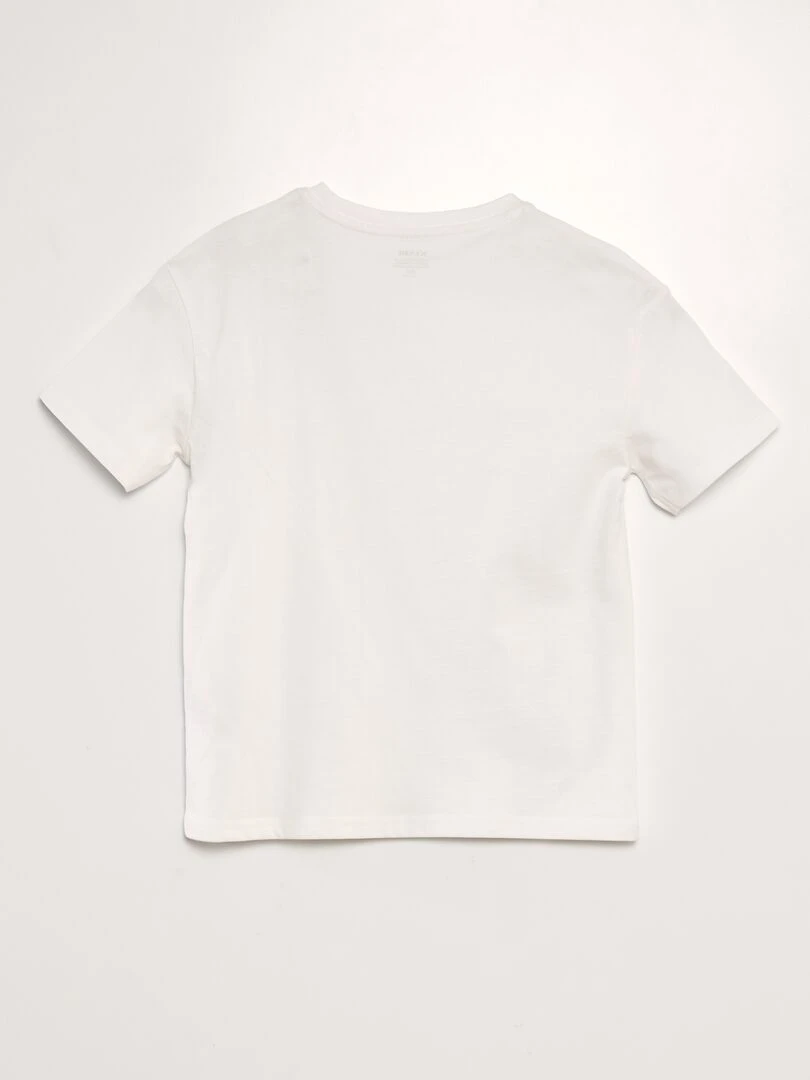 T shirt uni en maille jersey épaisse Tough Cotton™ blanc