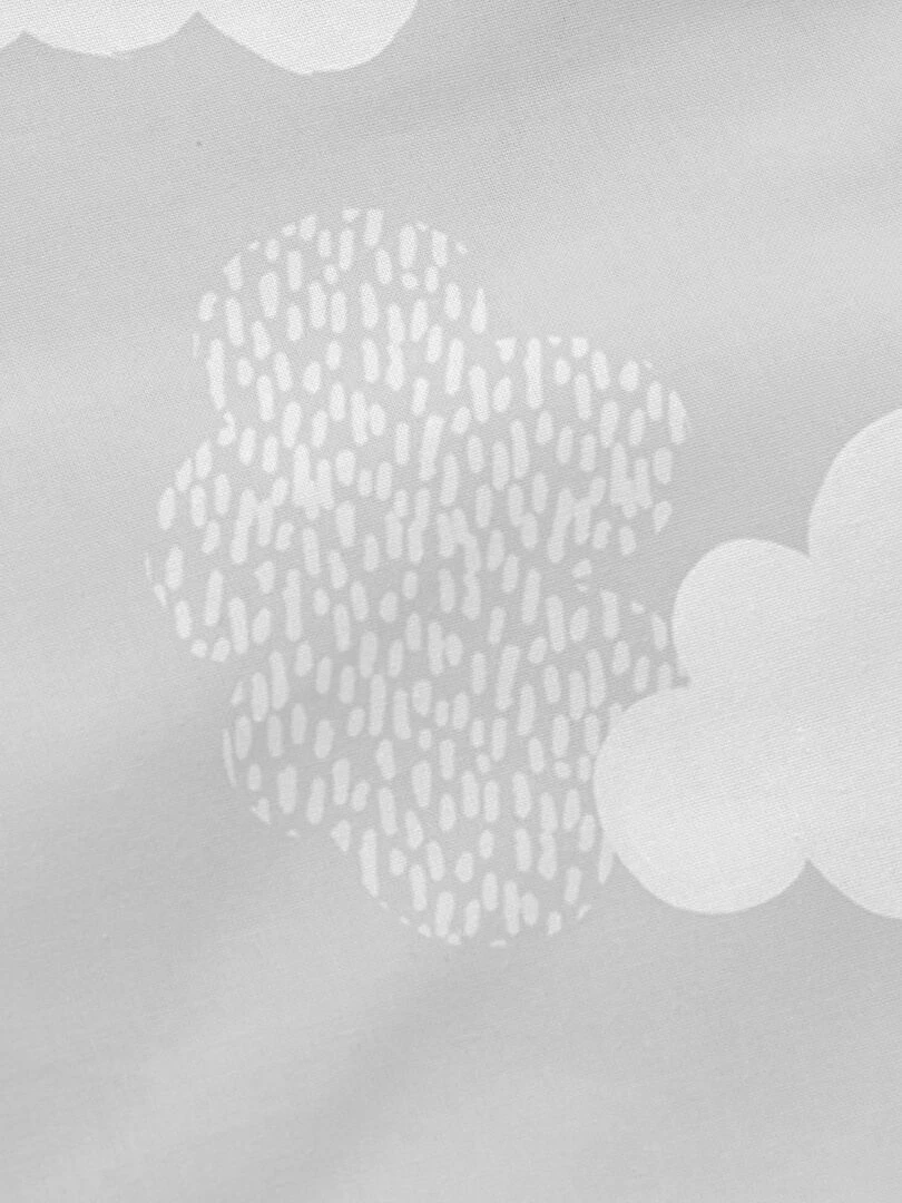 Taie d'oreiller Clouds "Happyfriday"   Gris