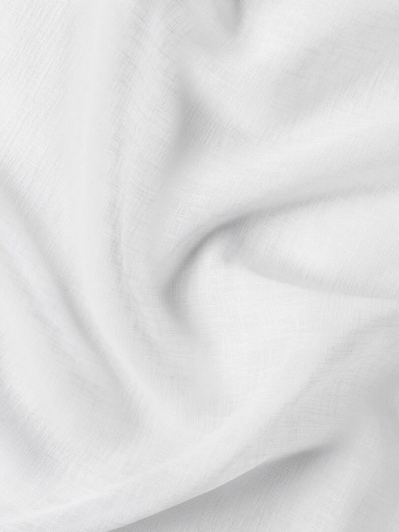 Voilage Effet rustique Blanc