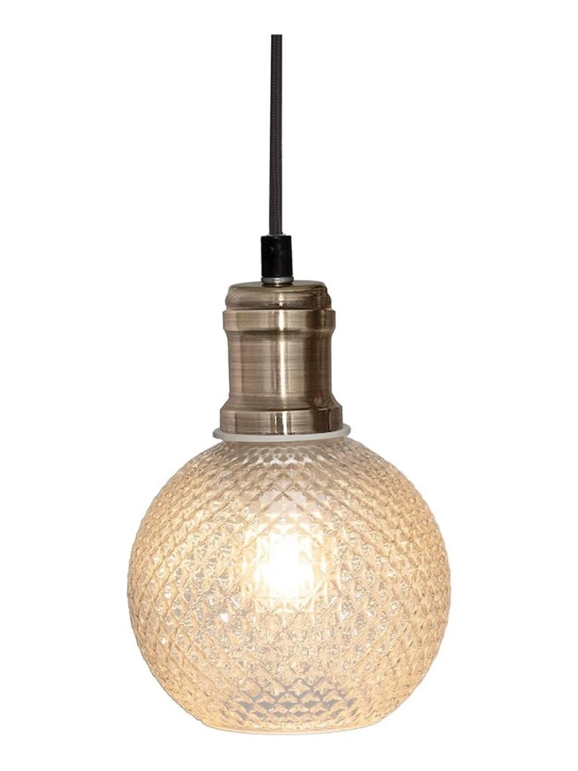 Suspension en verre 3 lampes Kat   Transparent