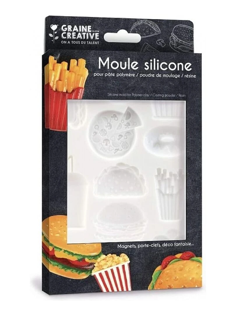 Moule En Silicone 20x13 Cm Junk Food N/A