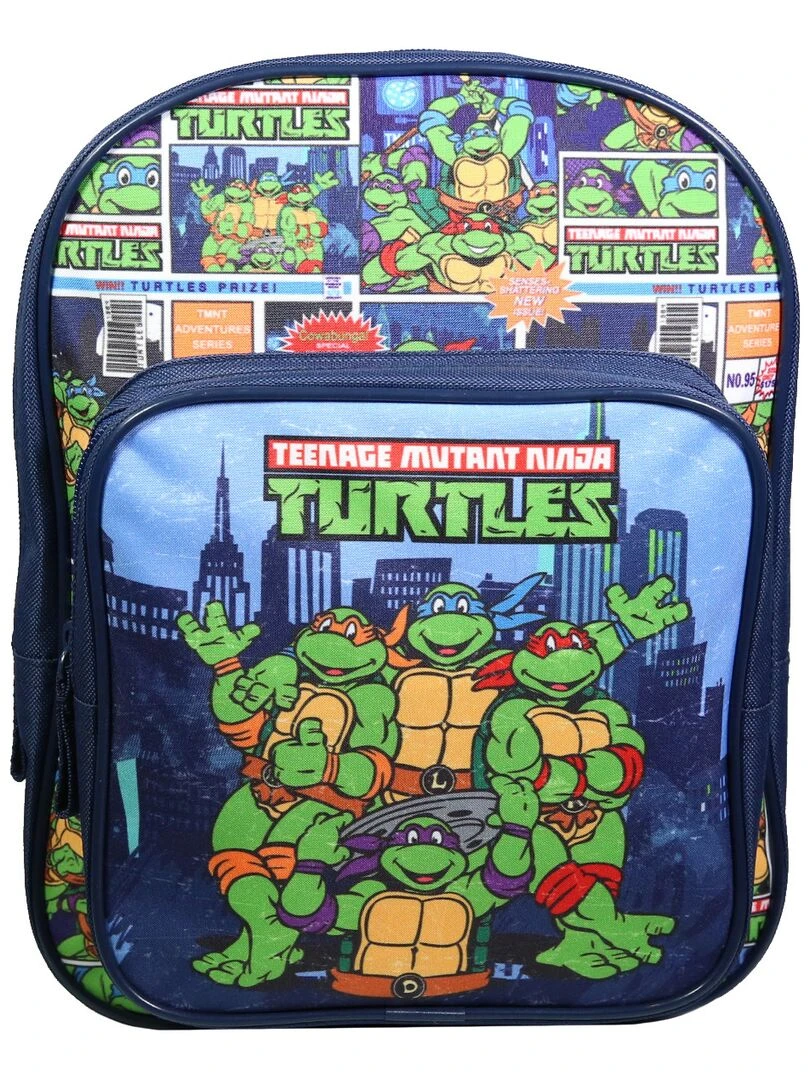 BAGTROTTER Sac à dos 31 cm avec poche maternelle Tortues Ninja Bleu Bleu