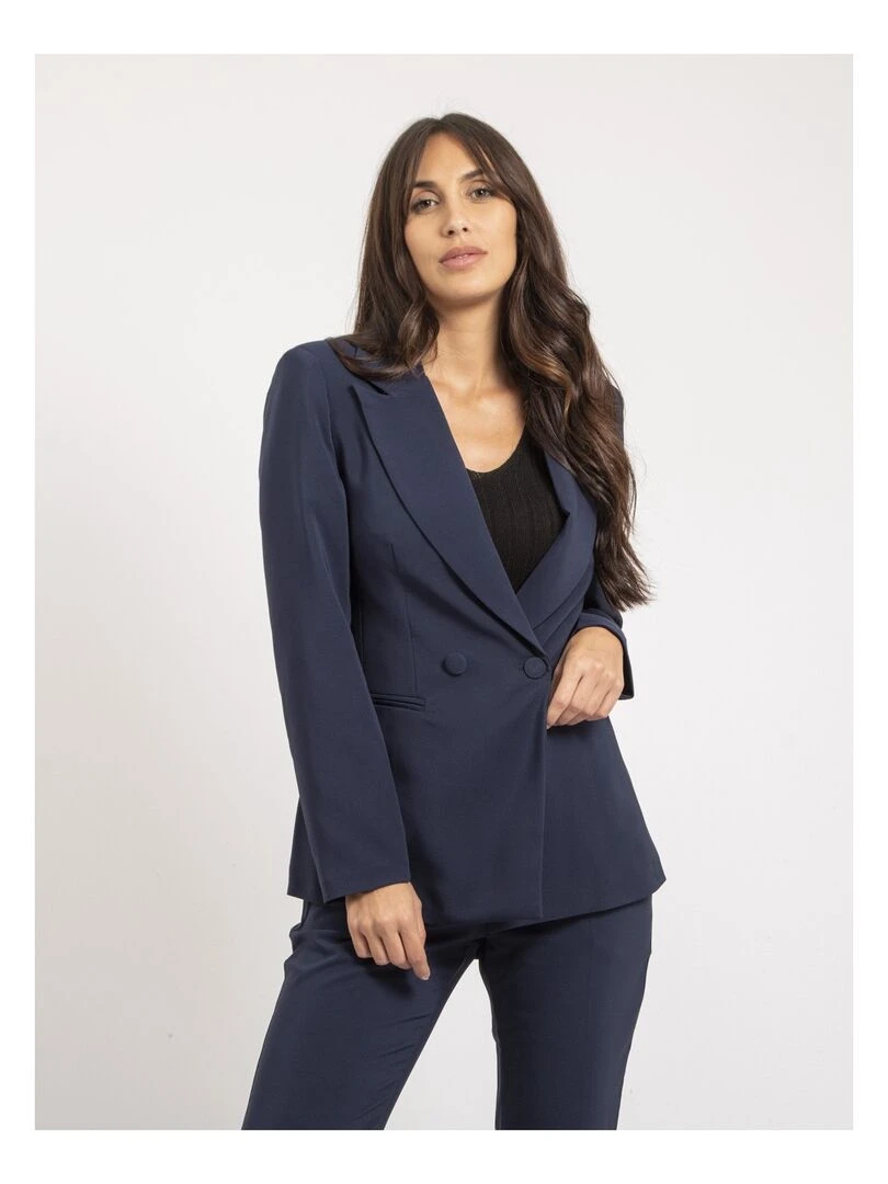 Blazer double boutonnage UNELOR Bleu marine
