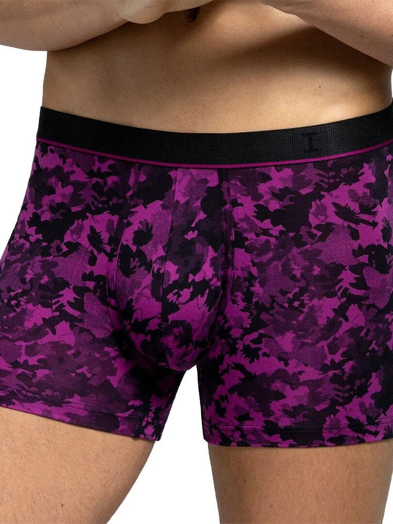 Boxer imprimé fantaisie en lyocell I am Scenic Rose