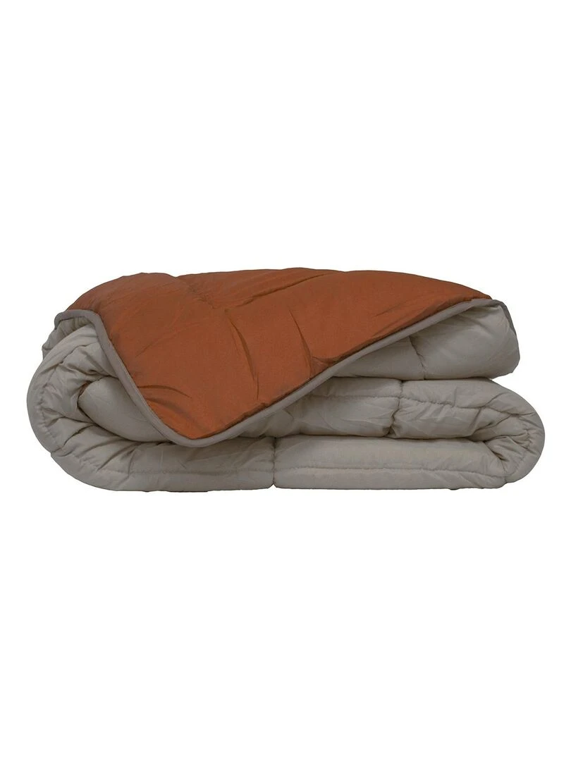 Couette réversible bicolore en microfibre 400 gr/m² Orange