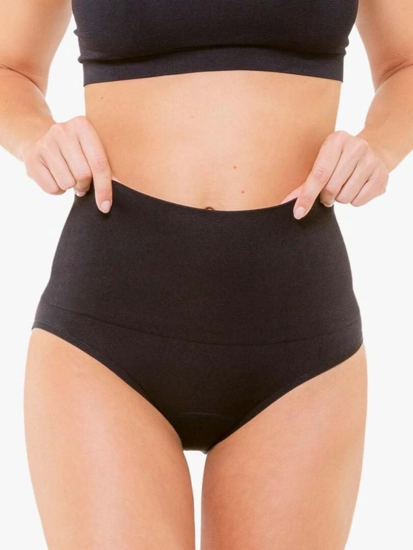 Culotte menstruelle sculptante massante ventre plat Noir
