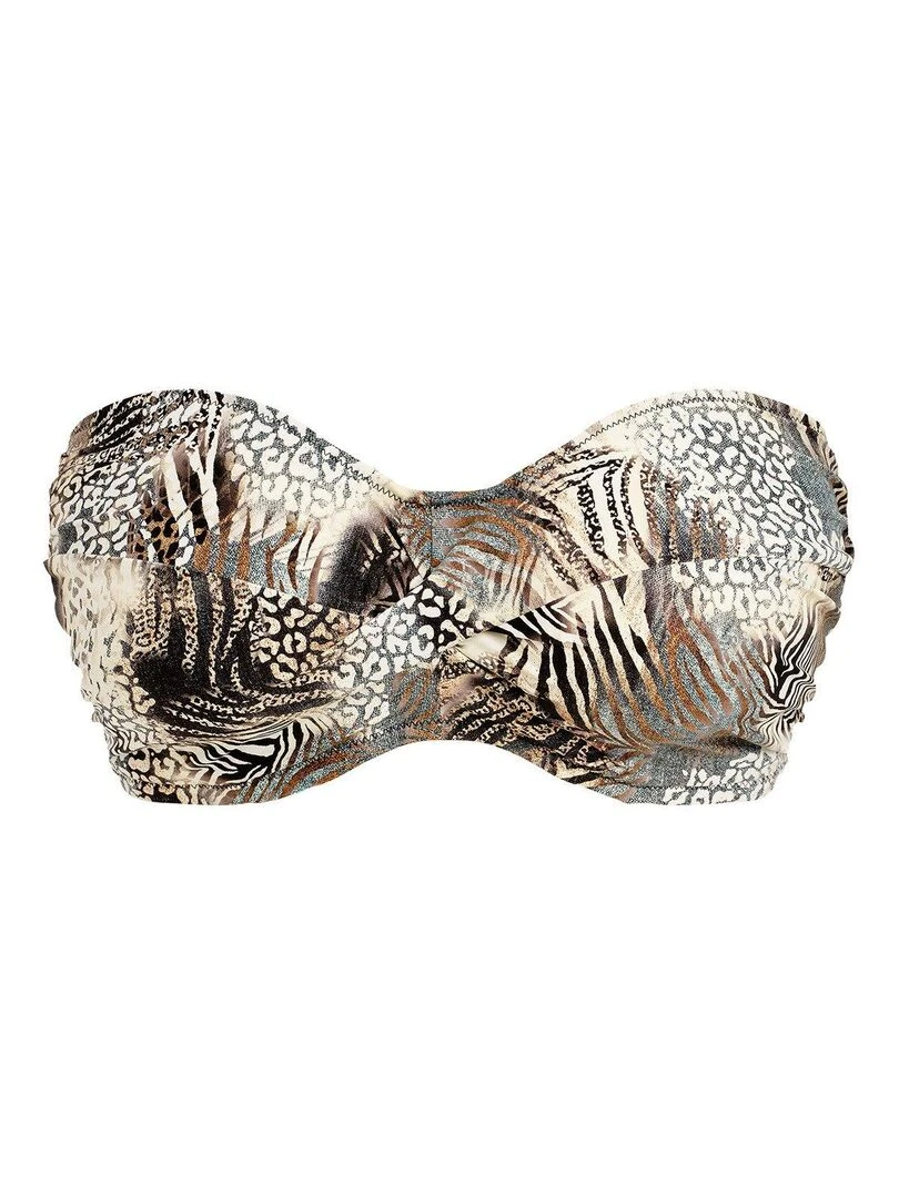 Haut de maillot bandeau avec armatures Seraya Sands   Marron
