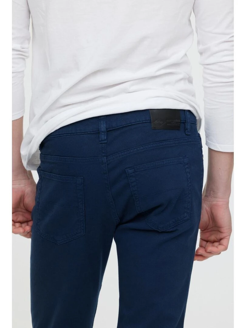 Lee Cooper   Pantalon coton straight LC126ZP   Bleu marine