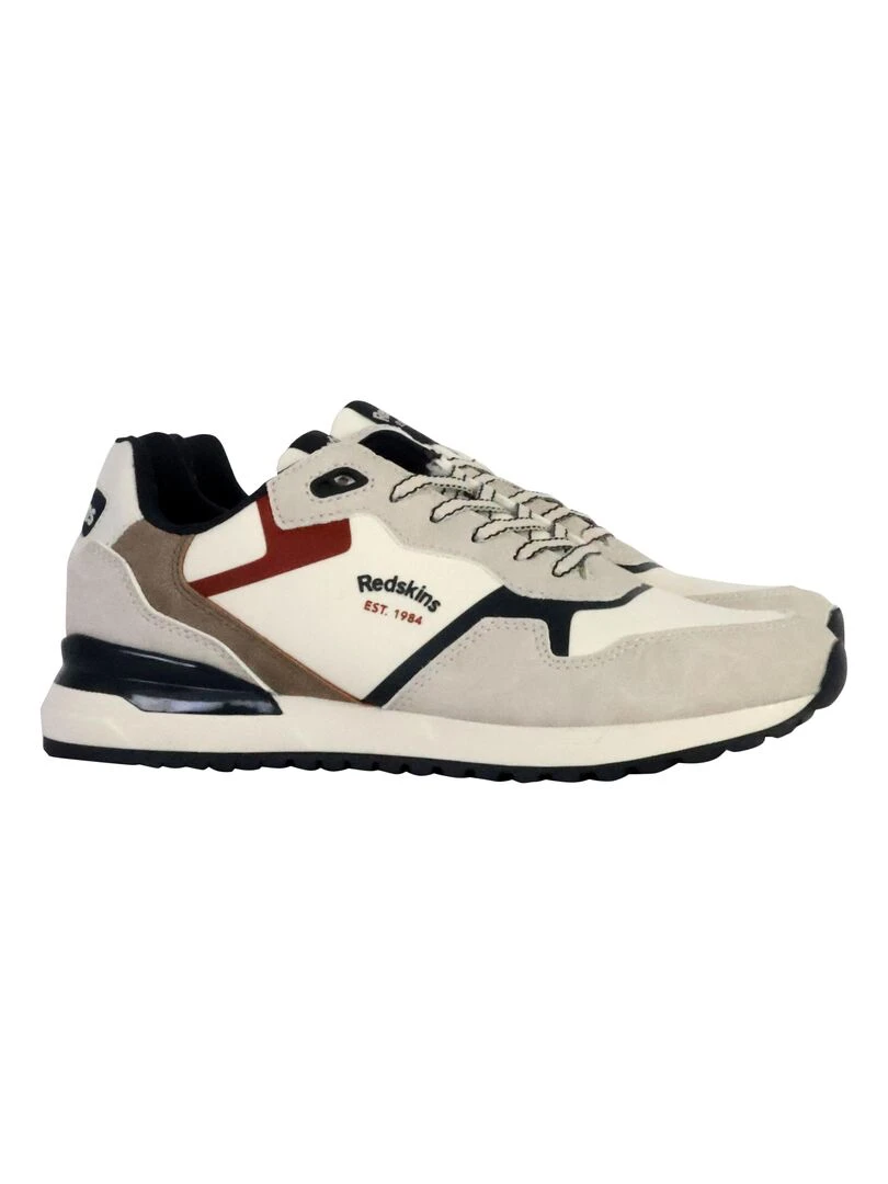 Basket à Lacets Redskins Oster   Blanc